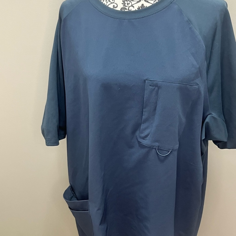 Men’s OxGear Scrub Top 2XL – Navy Blue – Comfortable & Durable